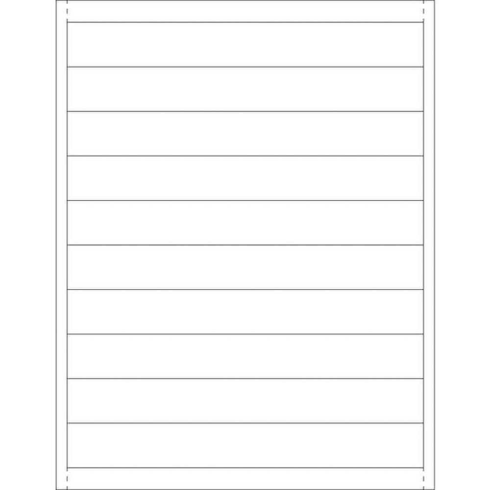 Value Collection - Label Holders Width (Inch): 8 Length (Inch): 1 - Americas Industrial Supply