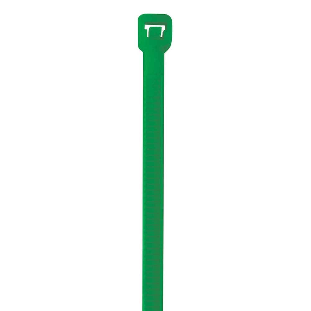 Polybag Tape & Ties; Type: Cable Ties; Overall Length (Inch): 8; Width (Inch): 0.14; Color: Green