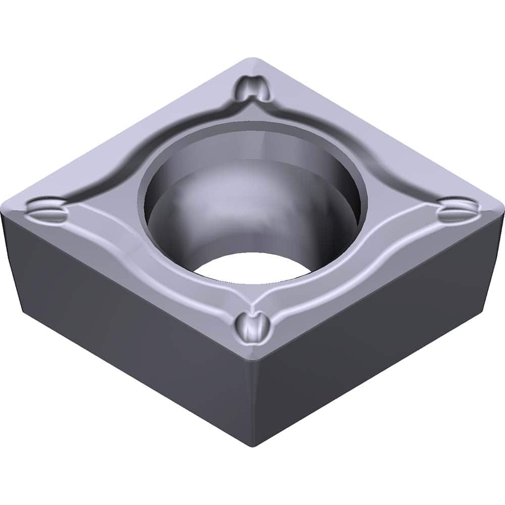 CPMT321ESU-AC5015S Carbide Turning Insert Absotech Bronze Finish, 0.3819″ Long, 3/8″ Inscribed Circle, 0.0157″ Corner Radius, 0.1252″ Thick, 80° Included Angle, Series AC5000S