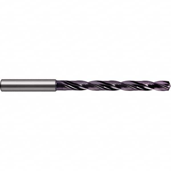Guhring - 14.2mm 140° Spiral Flute Solid Carbide Taper Length Drill Bit - Americas Industrial Supply