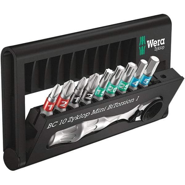 Wera - Screwdriver Bit Sets Type: Insert Bit Set Drive Size: 1/4 (Inch) - Americas Industrial Supply