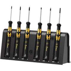 Wera - Screwdriver Sets Screwdriver Types Included: Phillips; Microstix; Slotted; TorxPlus Number of Pieces: 6 - Americas Industrial Supply