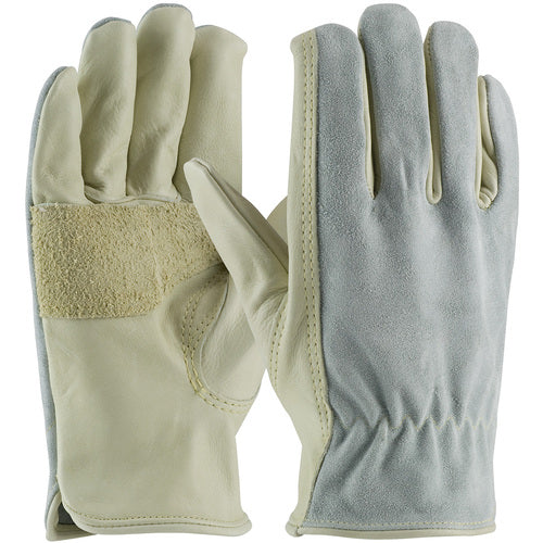 ‎122-169/XS Gloves /Liners - Anti-Vibration Leather Driver's Style - Top Grain Palm - Split Back - Exact Industrial Supply