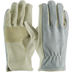‎122-169/XS Gloves /Liners - Anti-Vibration Leather Driver's Style - Top Grain Palm - Split Back - Exact Industrial Supply