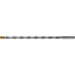 Extra Length Drill Bit: 0.1772″ Dia, 140 °, Solid Carbide TiSiAlCrN Finish, 4.646″ Flute Length, 5.906″ OAL, Straight-Cylindrical Shank, Series DC160-20-A1