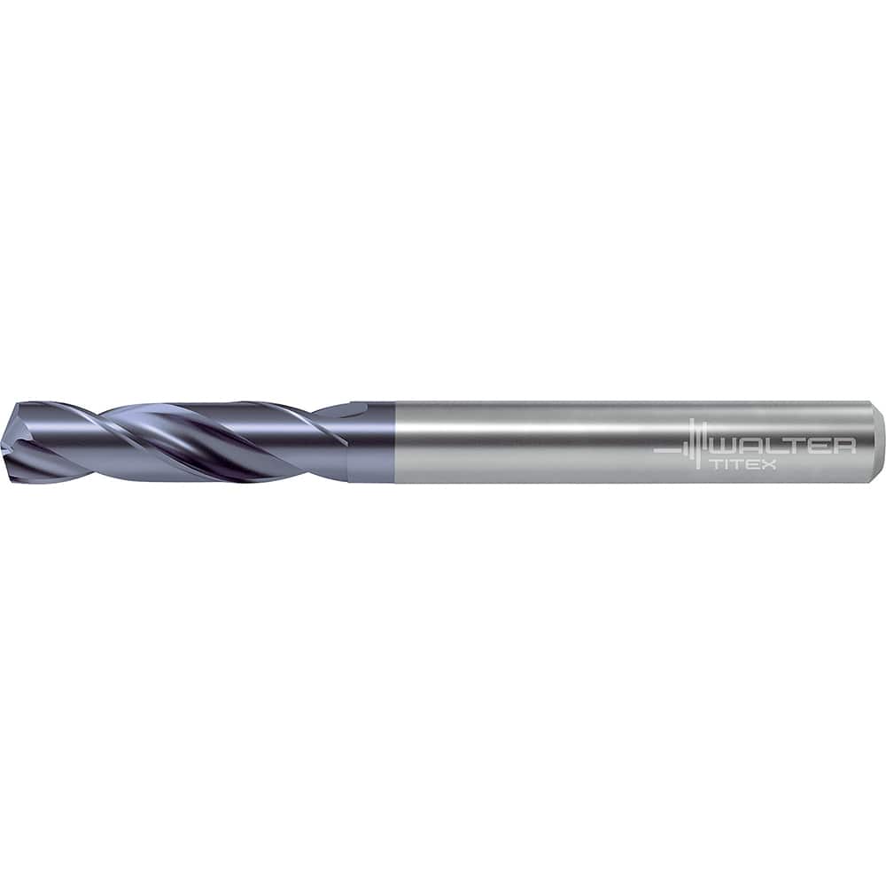 Screw Machine Length Drill Bit: 0.0591″ Dia, 140 °, Solid Carbide Coated, Right Hand Cut, Straight-Cylindrical Shank, Series DC160-03-F1
