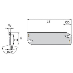 12251332000 W TOOLHOLDER - Exact Industrial Supply