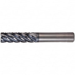 Kennametal - 3/8" Diam 6 Flute Solid Carbide 0.03" Corner Radius End Mill - Americas Industrial Supply