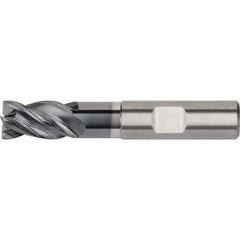 Kennametal - 4mm Diam 4 Flute Solid Carbide 0.25mm Corner Radius End Mill - Americas Industrial Supply