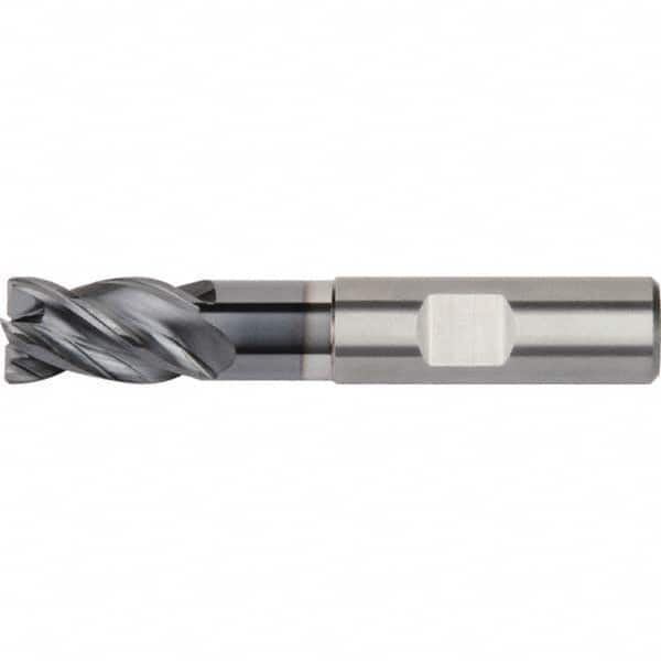 Kennametal - 1/2" Diam 4 Flute Solid Carbide 0.06" Corner Radius End Mill - Americas Industrial Supply
