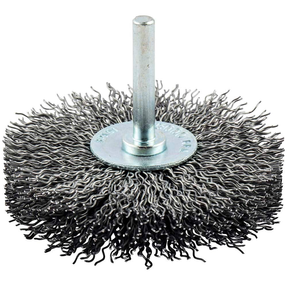 Norton - 3" OD, Crimped Carbon Wheel Brush - Americas Industrial Supply