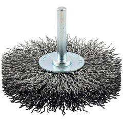 Norton - 3" OD, Crimped Carbon Wheel Brush - Americas Industrial Supply