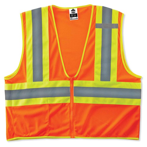 8229Z L/ XL Orange Econ 2-Tone Vest Type R Class 2 - Americas Industrial Supply