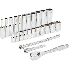 Milwaukee Tool - Socket Sets Measurement Type: SAE Drive Size: 1/4 - Americas Industrial Supply