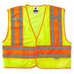 8245PSV S/M LIME PUBLIC SAFETY VEST - Americas Industrial Supply
