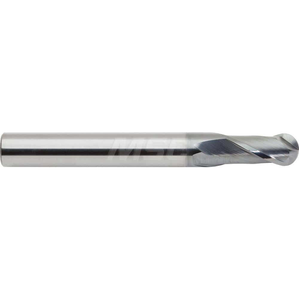 M.A. Ford - Ball End Mills; Mill Diameter (mm): 16.00 ; Mill Diameter (Decimal Inch): 0.6299 ; Number of Flutes: 2 ; Length of Cut (mm): 32.0000 ; Material: Solid Carbide ; Overall Length (mm): 100.0000 - Exact Industrial Supply