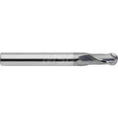 M.A. Ford - Ball End Mills; Mill Diameter (mm): 16.00 ; Mill Diameter (Decimal Inch): 0.6299 ; Number of Flutes: 2 ; Length of Cut (mm): 32.0000 ; Material: Solid Carbide ; Overall Length (mm): 100.0000 - Exact Industrial Supply
