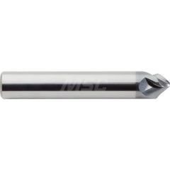 M.A. Ford - Chamfer Mills; Cutter Head Diameter (Inch): 1/2 ; Included Angle A: 90 ; Chamfer Mill Material: Solid Carbide ; Chamfer Mill Finish/Coating: AlCrN ; Overall Length (Inch): 3 ; Shank Diameter (Inch): 1/2 - Exact Industrial Supply