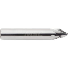 M.A. Ford - Chamfer Mills; Cutter Head Diameter (Inch): 1/4 ; Included Angle A: 60 ; Chamfer Mill Material: Solid Carbide ; Chamfer Mill Finish/Coating: Uncoated ; Overall Length (Inch): 2-1/2 ; Shank Diameter (Inch): 1/4 - Exact Industrial Supply