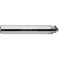 M.A. Ford - Chamfer Mills; Cutter Head Diameter (Inch): 3/16 ; Included Angle A: 90 ; Chamfer Mill Material: Solid Carbide ; Chamfer Mill Finish/Coating: Uncoated ; Overall Length (Inch): 2 ; Shank Diameter (Inch): 3/16 - Exact Industrial Supply