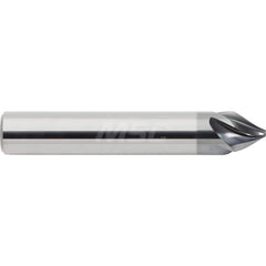 M.A. Ford - Chamfer Mills; Cutter Head Diameter (Inch): 3/8 ; Included Angle A: 60 ; Chamfer Mill Material: Solid Carbide ; Chamfer Mill Finish/Coating: AlCrN ; Overall Length (Inch): 2-1/2 ; Shank Diameter (Inch): 3/8 - Exact Industrial Supply