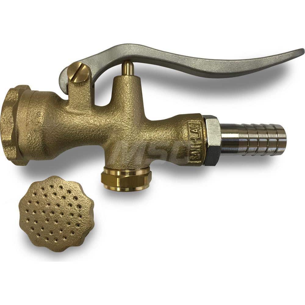 SANI-LAV - Sprayers & Nozzles; Type: Mid-Sized Spray Nozzle ; Color: Yellow ; Connection Type: 3/4" Hose Barb ; Material: Brass; Stainless Steel ; Pipe Size (Inch): 3/4 ; Style: Insulated - Exact Industrial Supply