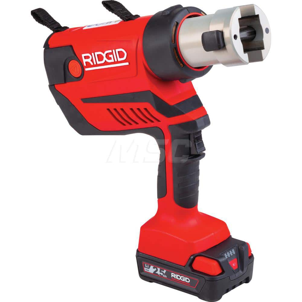 Ridgid - Benders, Crimpers & Pressers; Type: Presser ; Maximum Pipe Capacity (Inch): 4 ; Minimum Pipe Capacity: 1/2 (Inch); Overall Length (Inch): 11 ; Includes: RP 350 Press Tool Only ; For Use With: Viega ProPress and MegaPress Fittings - Exact Industrial Supply