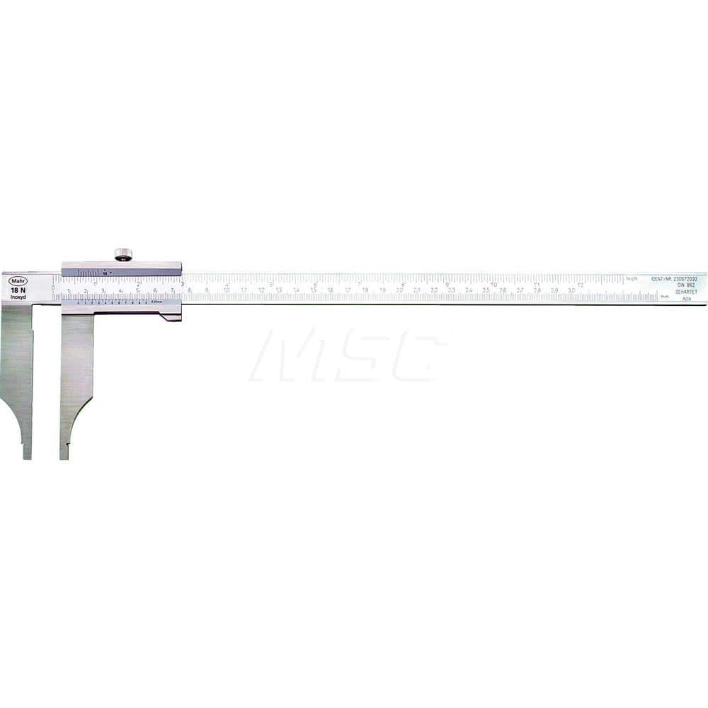 Mahr - Vernier Calipers; Minimum Measurement (mm): 0 ; Minimum Measurement (Decimal Inch): 0 ; Maximum Measurement (Decimal Inch): 80 ; Maximum Measurement (mm): 2000.00 ; Graduation (mm): 0.02 ; Graduation (Inch): 0.001 - Exact Industrial Supply