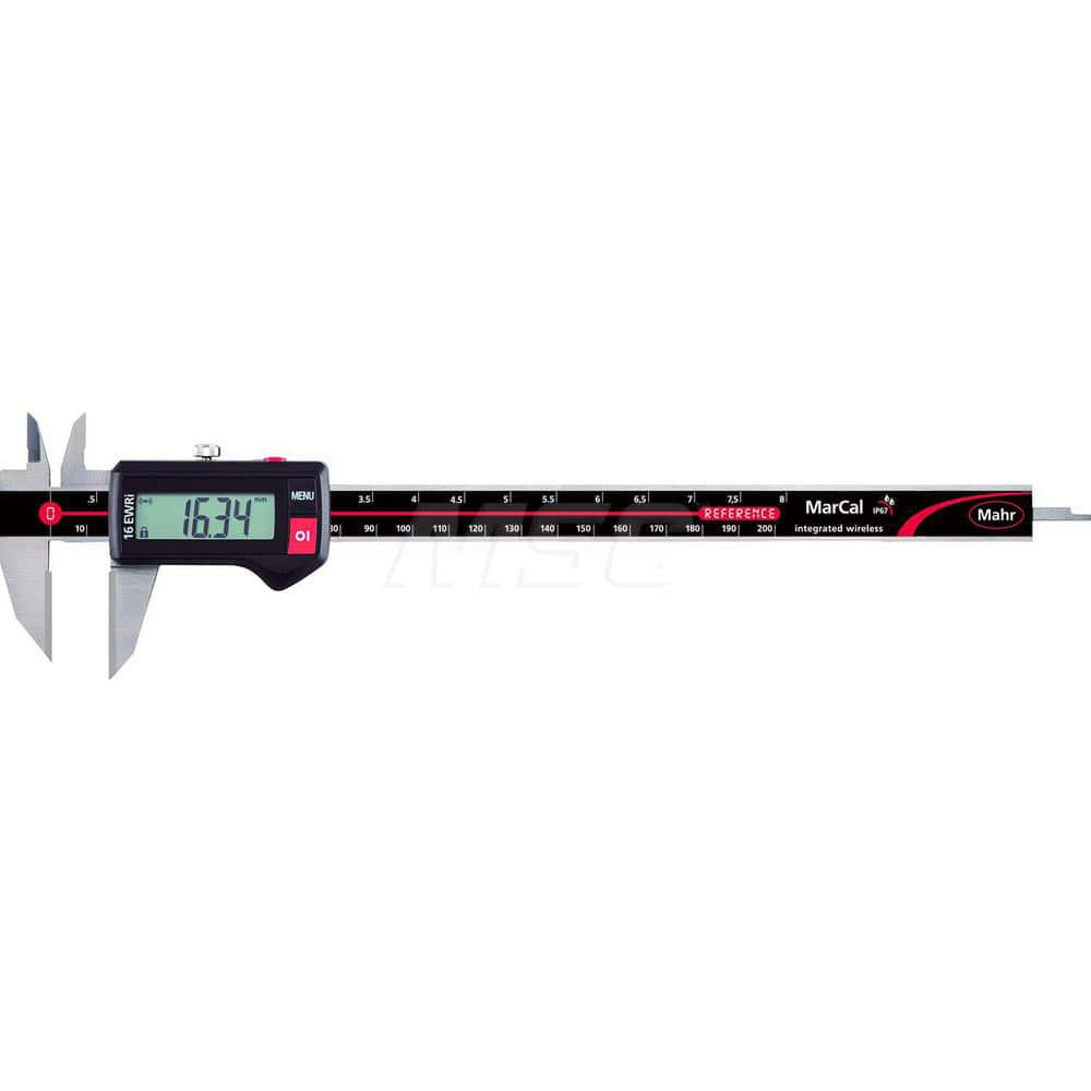 Mahr - Electronic Calipers; Minimum Measurement (mm): 0.00 ; Minimum Measurement (Decimal Inch): 0.0000 ; Maximum Measurement (Decimal Inch): 8 ; Maximum Measurement (mm): 200.00 ; Accuracy Plus/Minus (Decimal Inch): 0.0010 ; Accuracy Plus/Minus (mm): 0. - Exact Industrial Supply