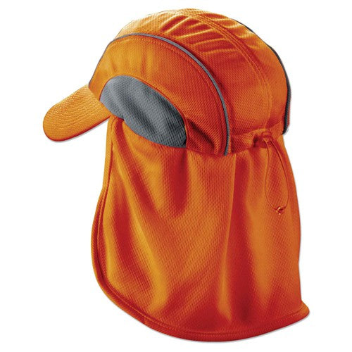 6650 Orange Hat W/ Neck Shade High Perf - Americas Industrial Supply