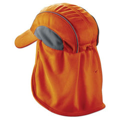 6650 Orange Hat W/ Neck Shade High Perf - Americas Industrial Supply