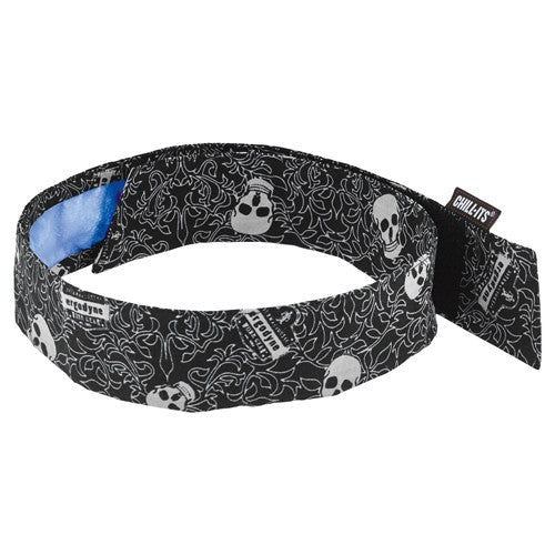 6705CT Skulls Evap Cooling Bandana W/Ct-H & L - Americas Industrial Supply