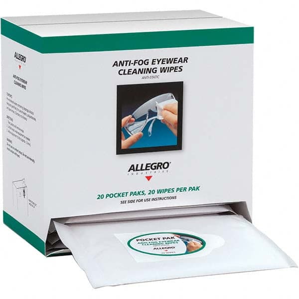 Allegro - 20 20-Pack Pieces Lens Cleaning Towelettes - Americas Industrial Supply