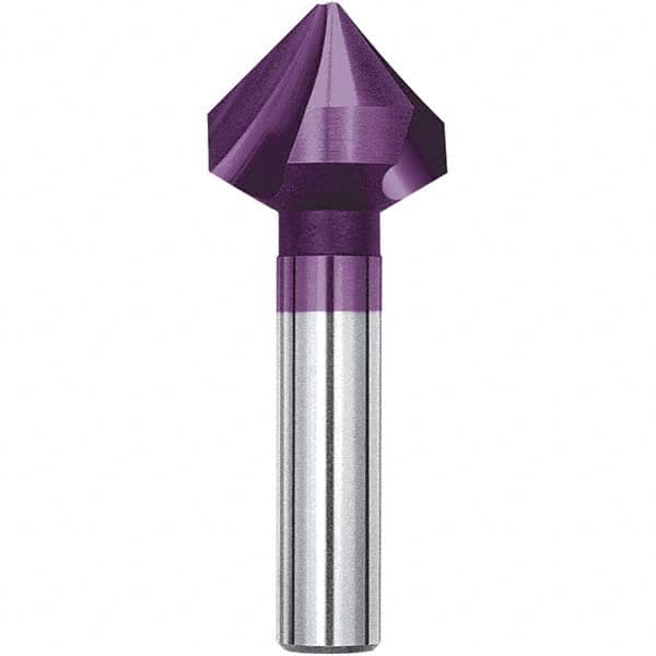 Magafor - 20.5mm Head Diam, 25/64" Shank Diam, 90° Solid Carbide Countersink - Americas Industrial Supply