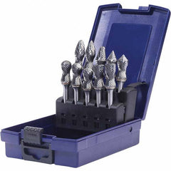 SGS Pro - Burr Sets Head Shape: Radius/Cylinder w/Endcut; Radius/Ball Nose Cylinder; Radius/Ball Nose Tree; Radius/90 Cone; Pointed Tree; Cylinder; Ball Nose Cone Tooth Style: Double Cut - Americas Industrial Supply