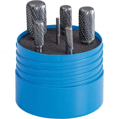 SGS Pro - Burr Sets Head Shape: (6) Corner Radius/Cylinder Tooth Style: Double Cut - Americas Industrial Supply