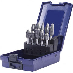 SGS Pro - Burr Sets Head Shape: Combi/Ball; Cylinder w/Endcut; Ball Nose Tree; Pointed Tree; Combi/Double Inverted Cone; Combi/Inverted Cone/Cylinder; Combi/90 Cone Tooth Style: Double Cut - Americas Industrial Supply