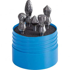 SGS Pro - Burr Sets Head Shape: Radius/Cylinder w/Endcut; Radius/Ball Nose Cylinder; Radius/Ball Nose Tree; Combi/90 Cone Tooth Style: Double Cut - Americas Industrial Supply