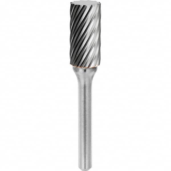 SGS Pro - 1/2" Cut Diam, 1/4" Shank Diam, Tungsten Carbide Inox Cut Cylinder Burr - Americas Industrial Supply