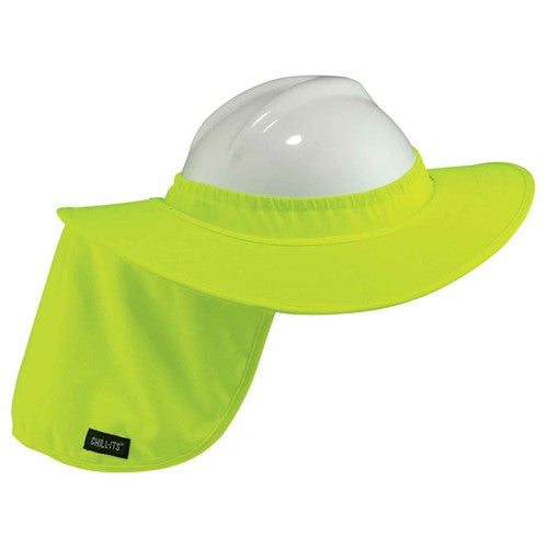 6660 Lime Hard Hat Brim With Shade - Americas Industrial Supply