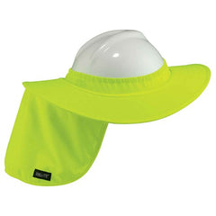 6660 Lime Hard Hat Brim With Shade - Americas Industrial Supply
