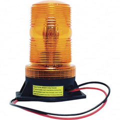 Railhead Corporation - Strobe & Flashing Lights Light Type: Single; Double; Quad; Revolving Lens Color: Amber - Americas Industrial Supply