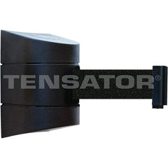 Tensator - 7-1/4" High x 4-3/4" Long x 4-3/4" Wide Magnetic Wall Mount Barrier - Black Powdercoat Finish, Black, Use with Wall Mount - Americas Industrial Supply