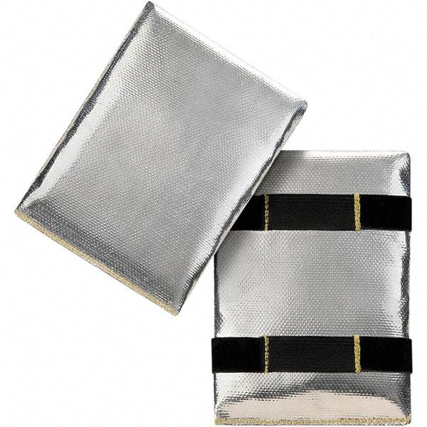Steiner - Silver, Aluminized Fiberglass, High Heat Hand Pad - Unlined, 7-1/2" OAL - Americas Industrial Supply