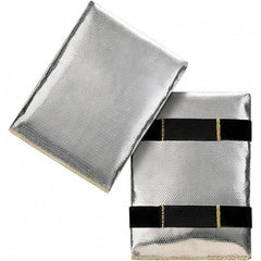 Steiner - Silver, Aluminized Fiberglass, High Heat Hand Pad - Unlined, 7-1/2" OAL - Americas Industrial Supply