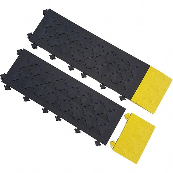 Ergo Advantage - 6" Long x 4" Wide x 1" Thick, Anti-Fatigue Modular Matting Anti-Fatigue Flooring - Americas Industrial Supply