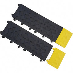 Ergo Advantage - 6" Long x 4" Wide x 1" Thick, Anti-Fatigue Modular Matting Anti-Fatigue Flooring - Americas Industrial Supply