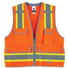 8254HDZ S/M ORANGE HD SURVEYORS VEST - Americas Industrial Supply