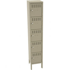 Tennsco - 5 Door, 5 Tier, Welded Locker - Americas Industrial Supply