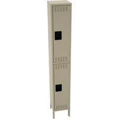 Tennsco - 2 Door, 2 Tier, Welded Locker - Americas Industrial Supply